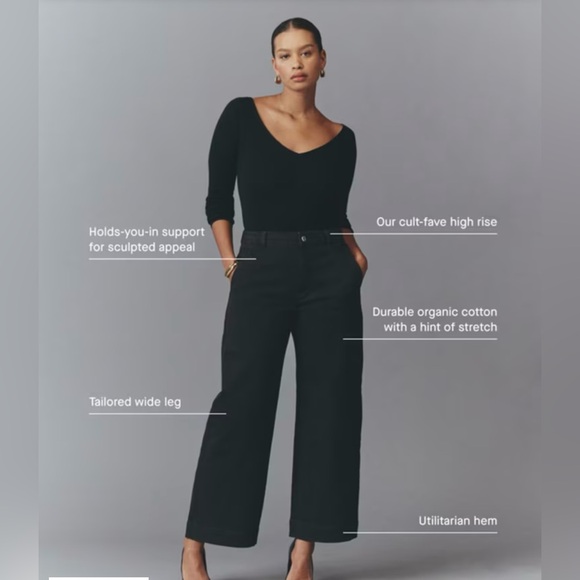 EUC Everlane The Utility Cropped Wide-Leg Pant Size 16 - Picture 3 of 7